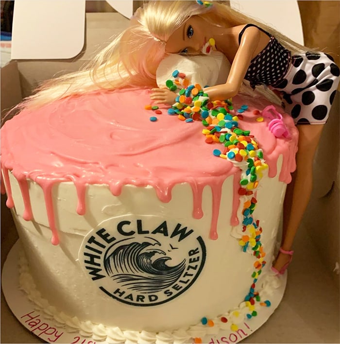White Claw Cake - Barbie