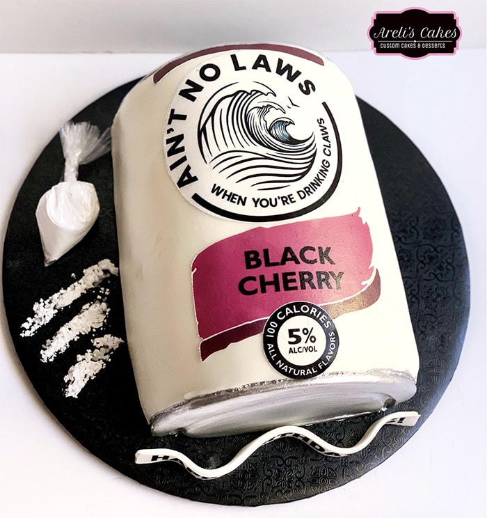 White Claw Cake - Black Cherry