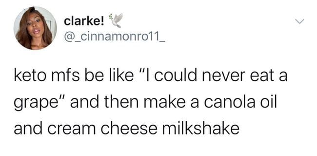 Funny Tweets Women - Keto