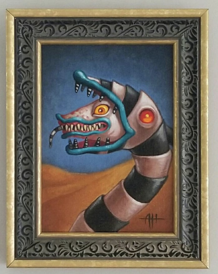 Beetlejuice Decor - Sandworm Art Print