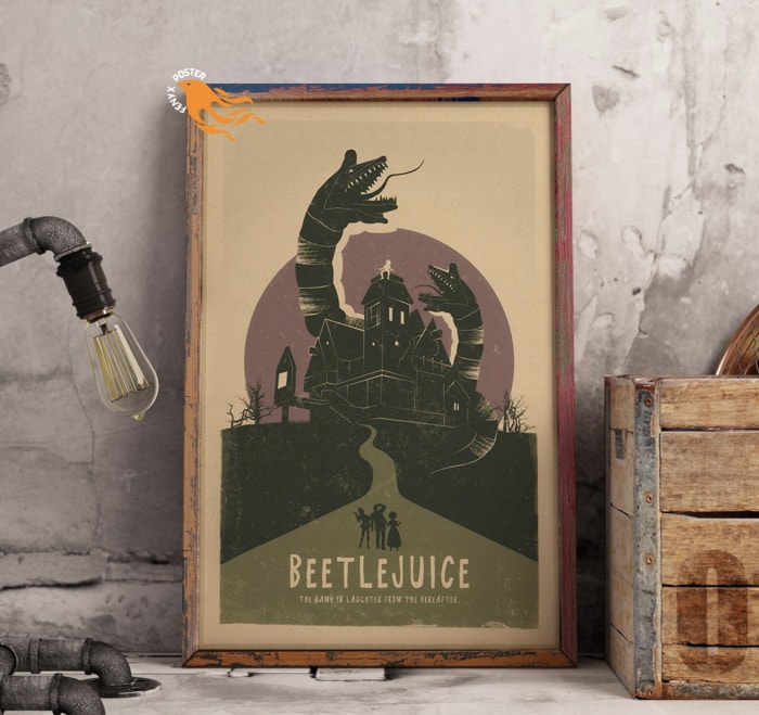 Beetlejuice Decor - Retro Print