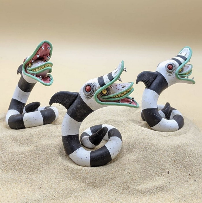 Beetlejuice Decor - Sandworm Statue