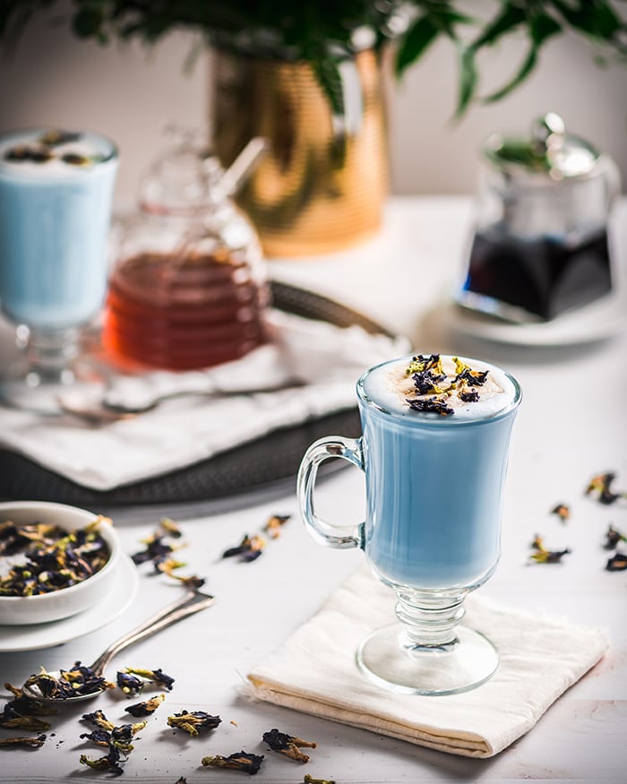 Butterfly Pea Flower Tea Latte