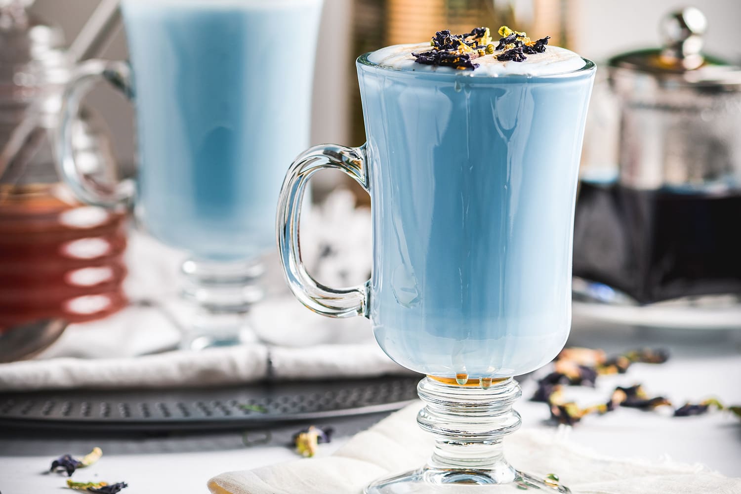 Butterfly Pea Tea Latte - Worldly Treat