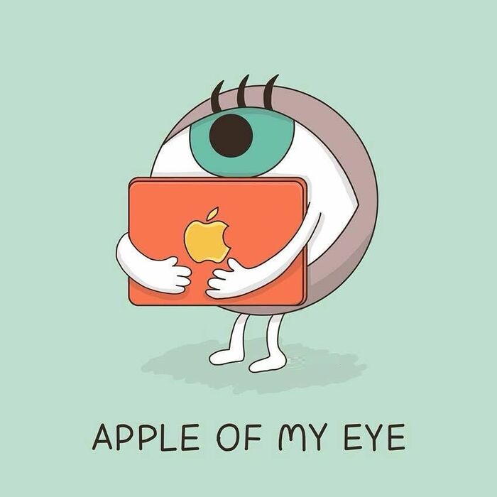 Puns Apple Of My Eye - Oh Snap