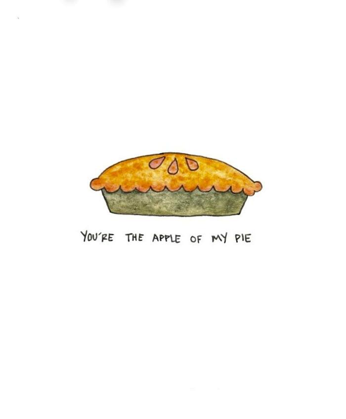 Apple Puns - You're the apple of my pie