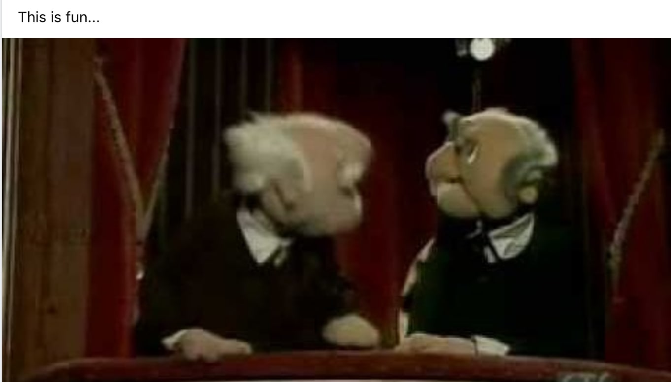 Debate Tweets - Statler and Waldorf Muppets