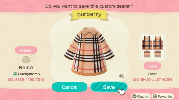 Fall Outfit Ideas Animal Crossing - Burberry Trench Coat