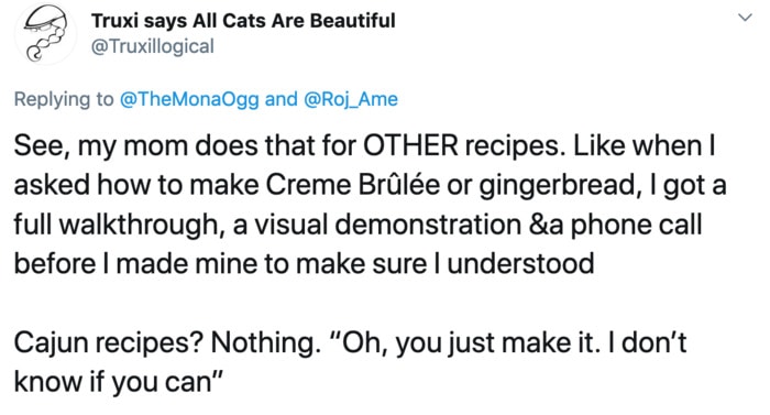 Traditional Recipe Twitter Reactions