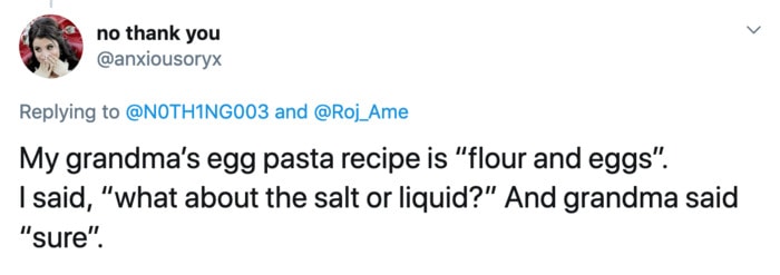 Funny Recipe Twitter Reactions