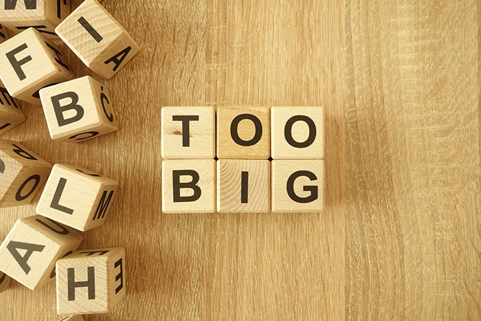 Average Girth Size - too big block letters