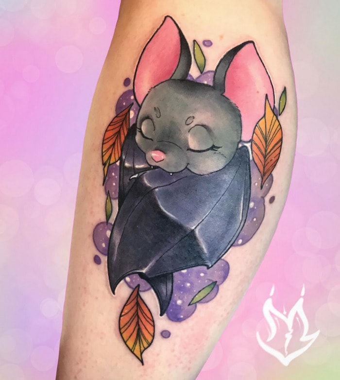 30 Bat Tattoo Ideas From Gothic to Cute and Everything In Between  100  Tattoos