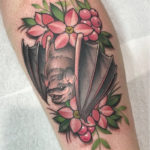 Bat Tattoos - In Flowers