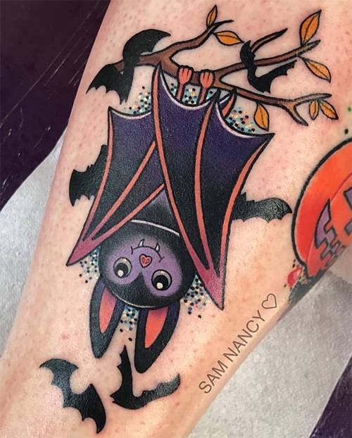 Bat Tattoos - Cute Halloween