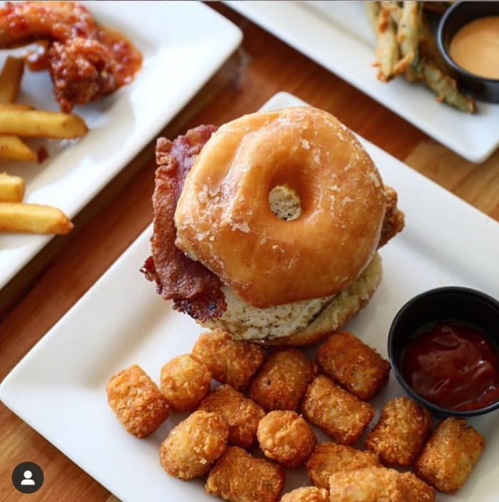 Brown Sugar Chicken and Donuts Sandwich