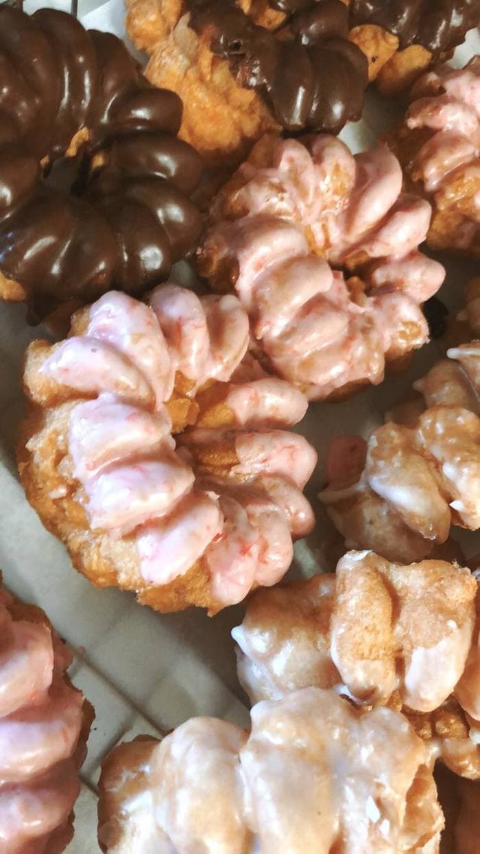 Black-owned donut shops - Colorful topped glazed donuts