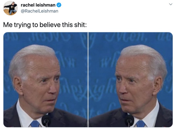 Presidential Debate Tweets - joe biden expressions