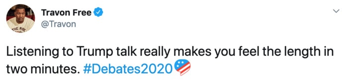 Presidential Debate Tweets - two minutes