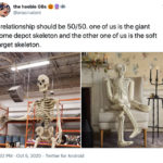 Funny Tweets By Women - Home Depot Skeleton