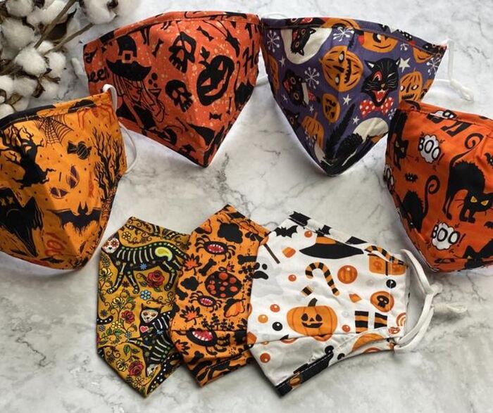 Halloween Face Masks - Pumpkin