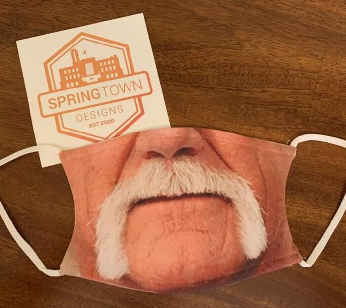 Halloween Face Masks - Handlebar Mustache