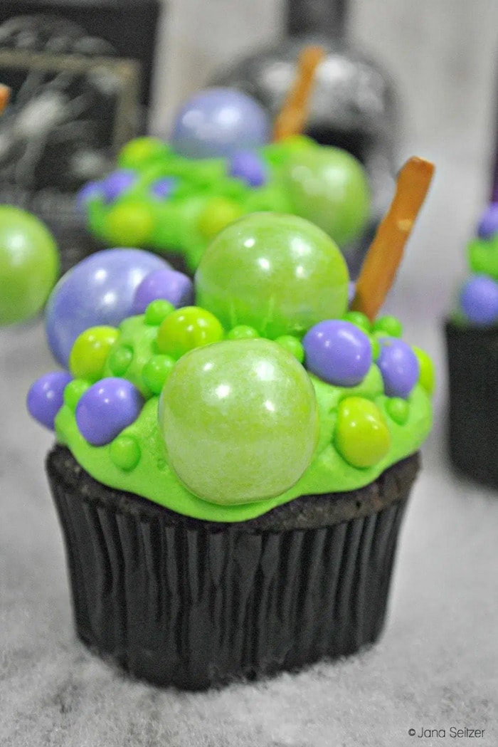 Hocus Pocus Desserts - Cauldron Cupcakes