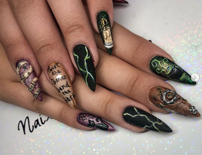 15 Bewitching Hocus Pocus Nail Art Designs and Ideas | Let's Eat Cake