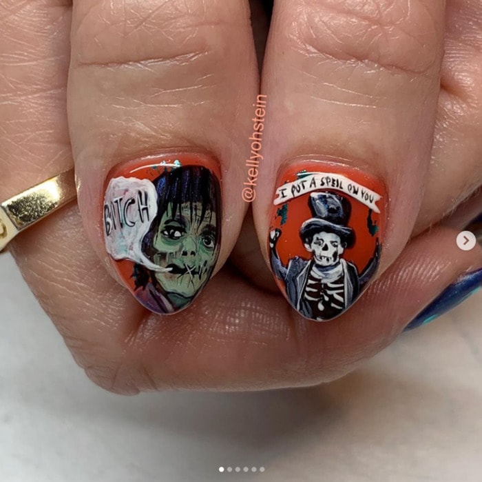 Hocus Pocus Nail Art - Billy