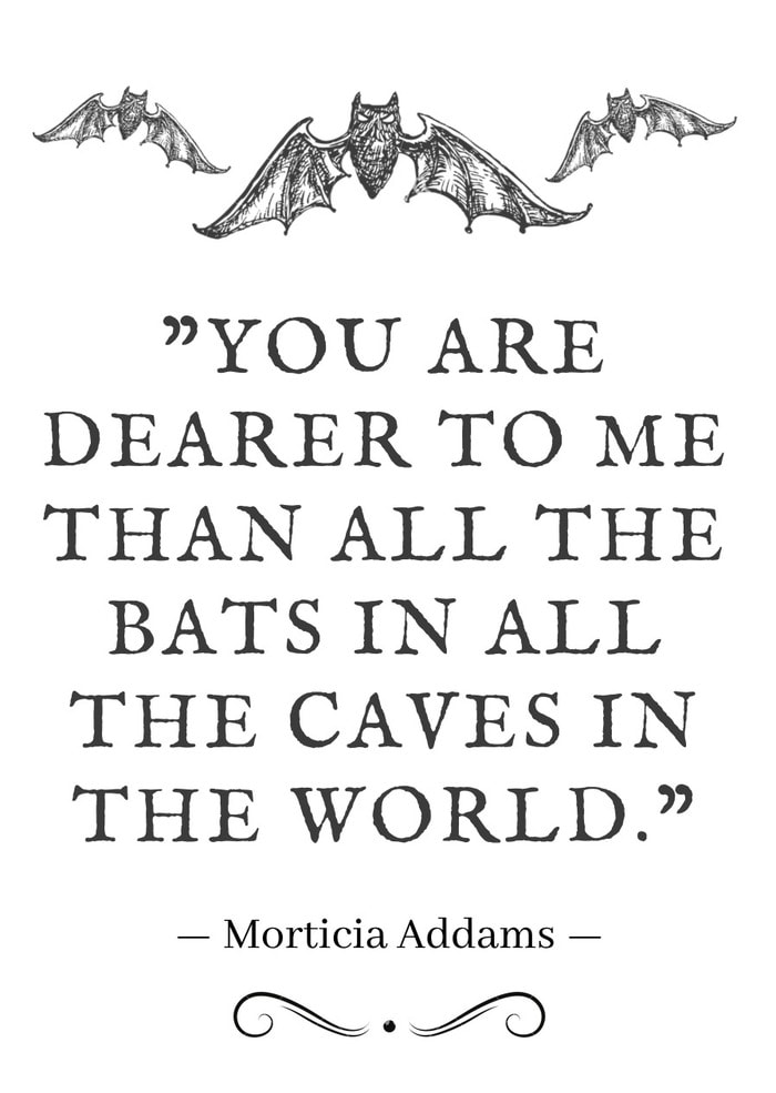 Morticia Addams Quotes - You are dearer to me than all the bats in all the caves in the world