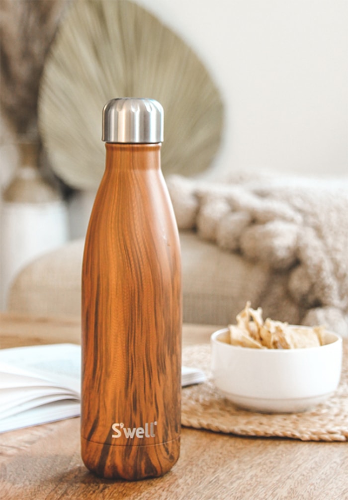 Mother's Day Gift Ideas Food - Swell Teakwood Water Bottle