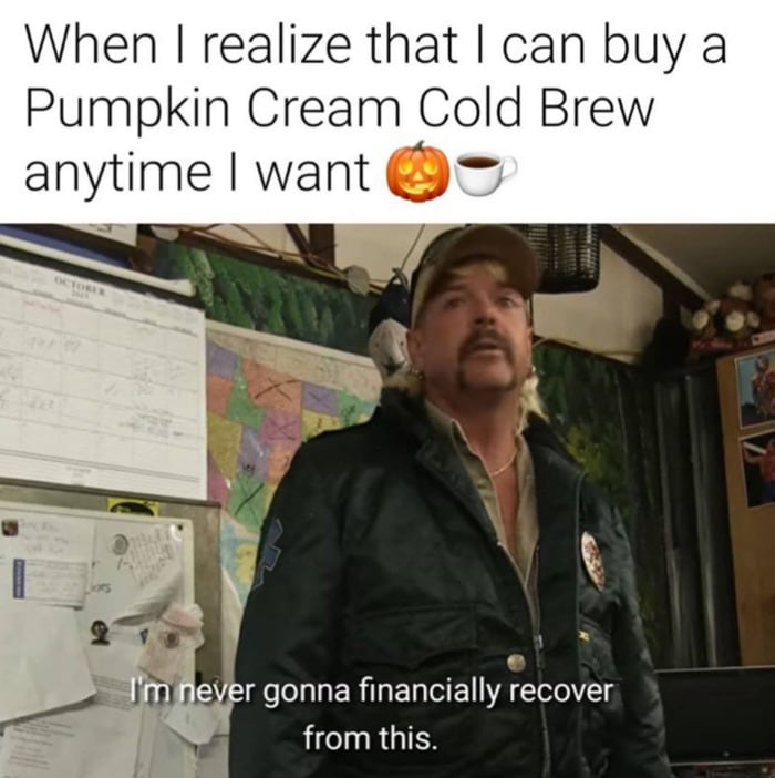 Pumpkin Memes - cold brew