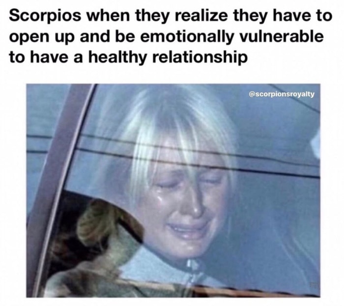 scorpio memes - healthy relationship