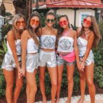 White Claw Halloween Costume - Silver shorts and white claw tees