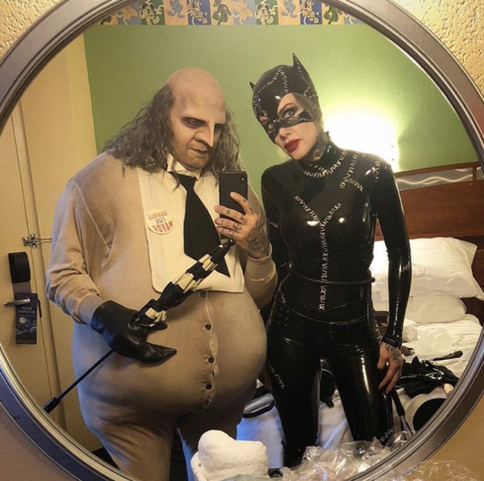 funny couples costumes - Penguin and Catwoman