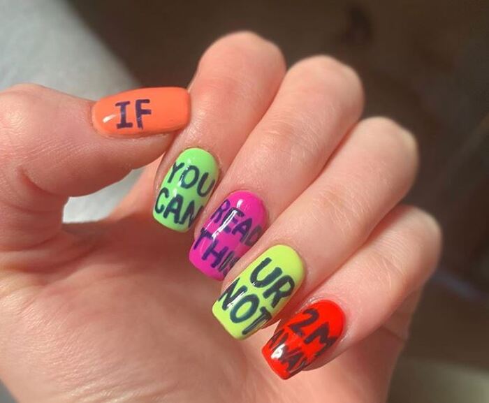 2020 Nails - Social Distance Nails