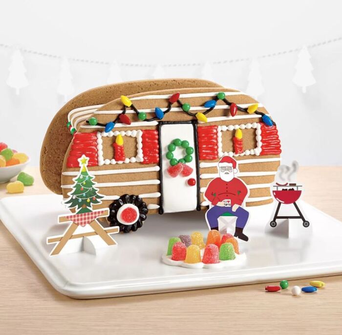 Funny Gingerbread House Ideas - Holiday Camper Gingerbread Cookie Kit