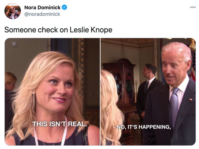 Funny Tweets Women - leslie knope joe biden