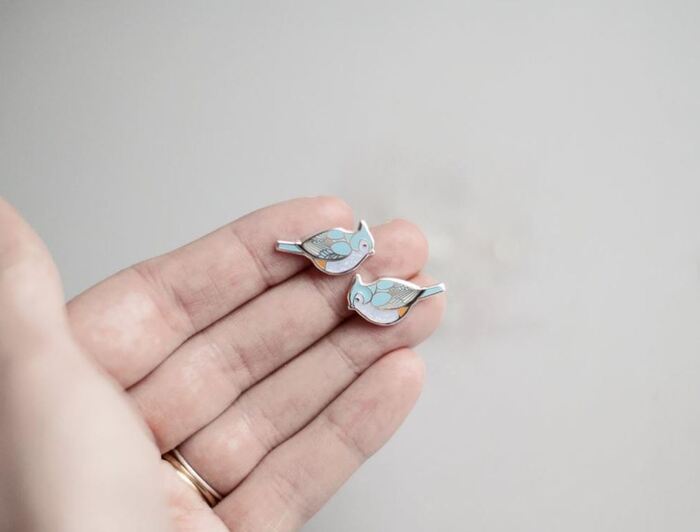 Cheap Gift Ideas - Tufted Bird Earrings
