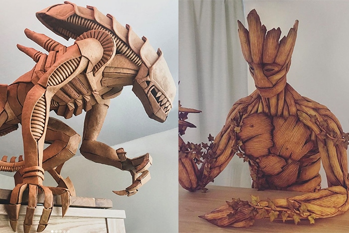 Life Size Gingerbread - Groot and Xenomorph