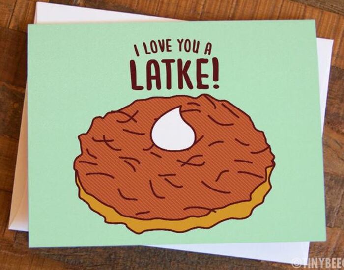 Pancake Puns - I love you a Latke