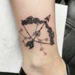 Sagittarius Tattoos - Black and white star sign
