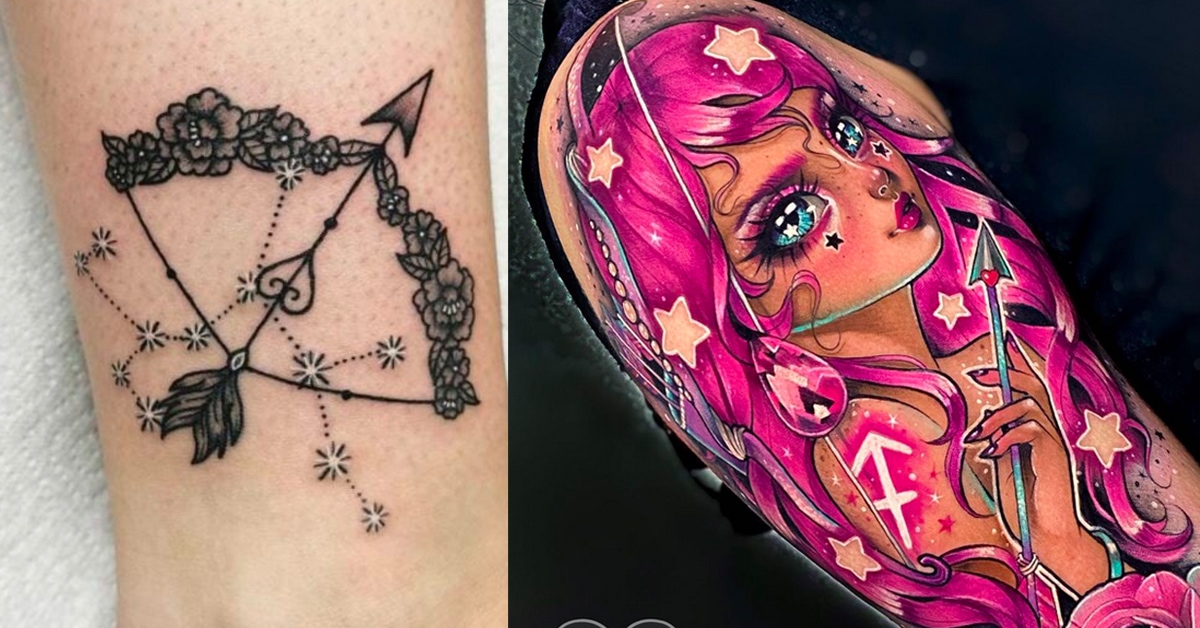 19 Sagittarius Tattoos To Show Off Your Fiery Personality Lets Eat Cake.