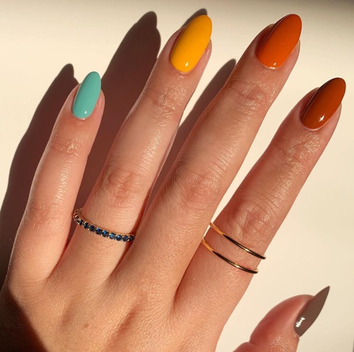 Thanksgiving Nails - Jewel Toned