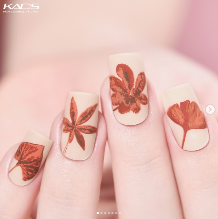 Thanksgiving Nails - Leaves