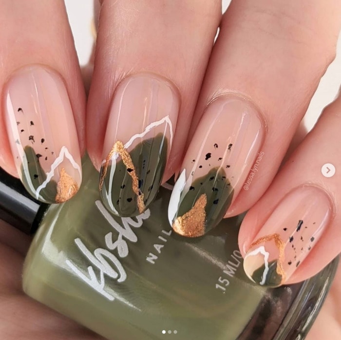 Thanksgiving Nails - Fall Colors