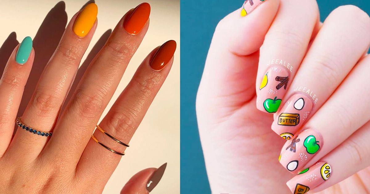 7. Cute Thanksgiving Nail Ideas - wide 1