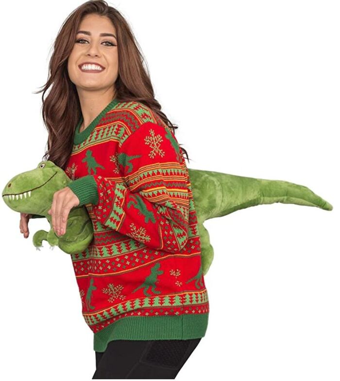 Ugly Christmas Sweaters - TRex