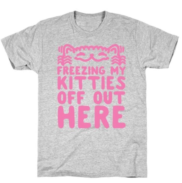 Winter Puns - Freezing my kitties off out here kitten top