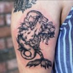 Capricorn tattoo - Black tattoo goat with fishtail