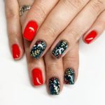 Christmas nails - Holly nails